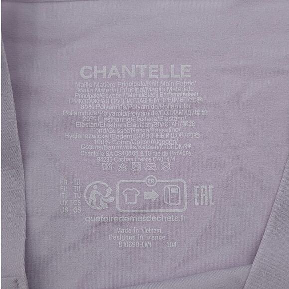 Chantelle Women's Soft Stretch High Waist Thong Panty Purple One Size Set Of 2 - Picture 6 of 6